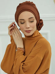 Plain Instant Turban Hat Inner Hijab - Palm and Thread