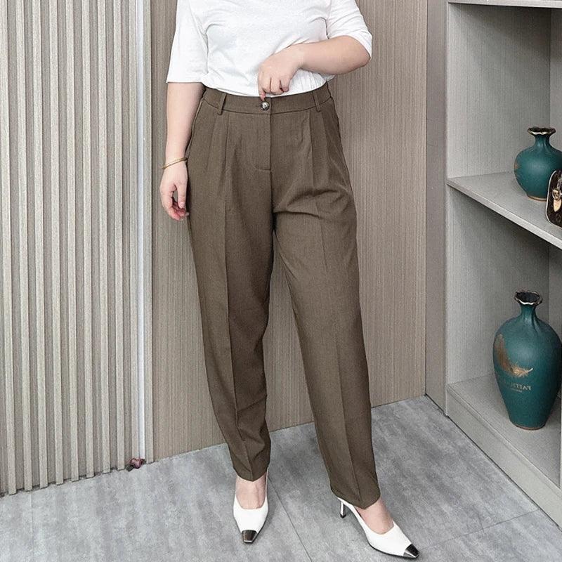 High Waist Tailored Casual Pant - Palm and Thread