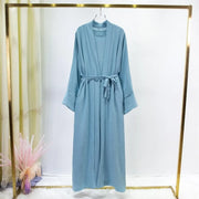 Abaya Two Pieces Women Out Abaya Loose Cardigan Coat Sleeveless Inner - Palm and Thread