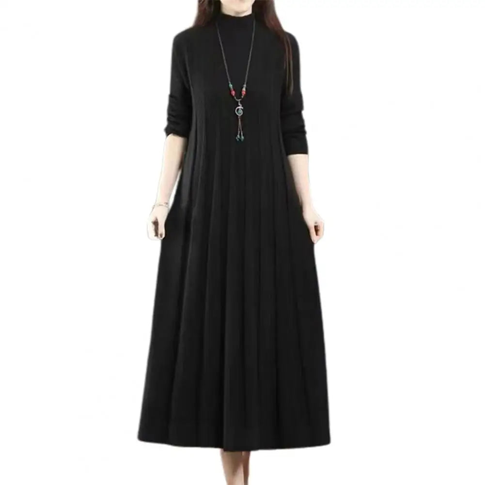 Retro Long Knitted Sweater Dress - Palm and Thread