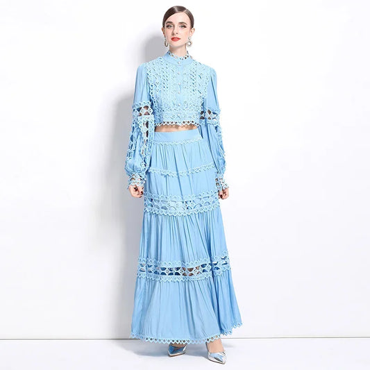 Elegant Long Maxi Dress 2 Piece Set - Palm and Thread
