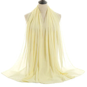 Solid Chiffon Shawl Scarf - Palm and Thread