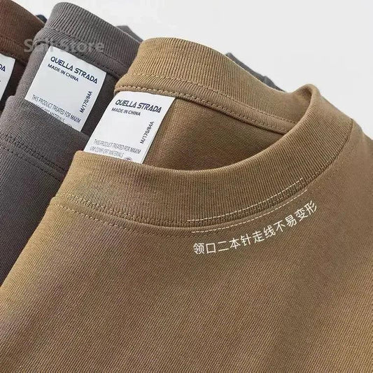 Heavy-duty Cotton Short Sleeved T-shirt