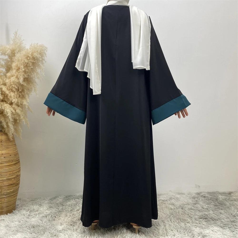 Luxury Splicing Fake Two Pieces Abaya - Palm and Thread