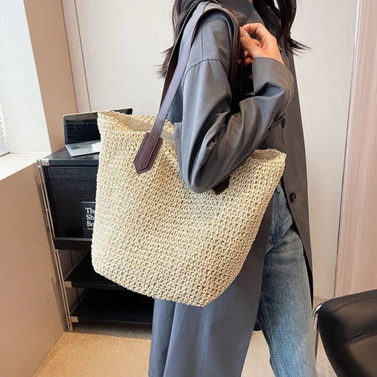 Bohemian Straw Underarm Bag - Palm and Thread