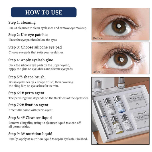 Lash Lift Kit Lamination Of Eyelashes - Palm and Thread