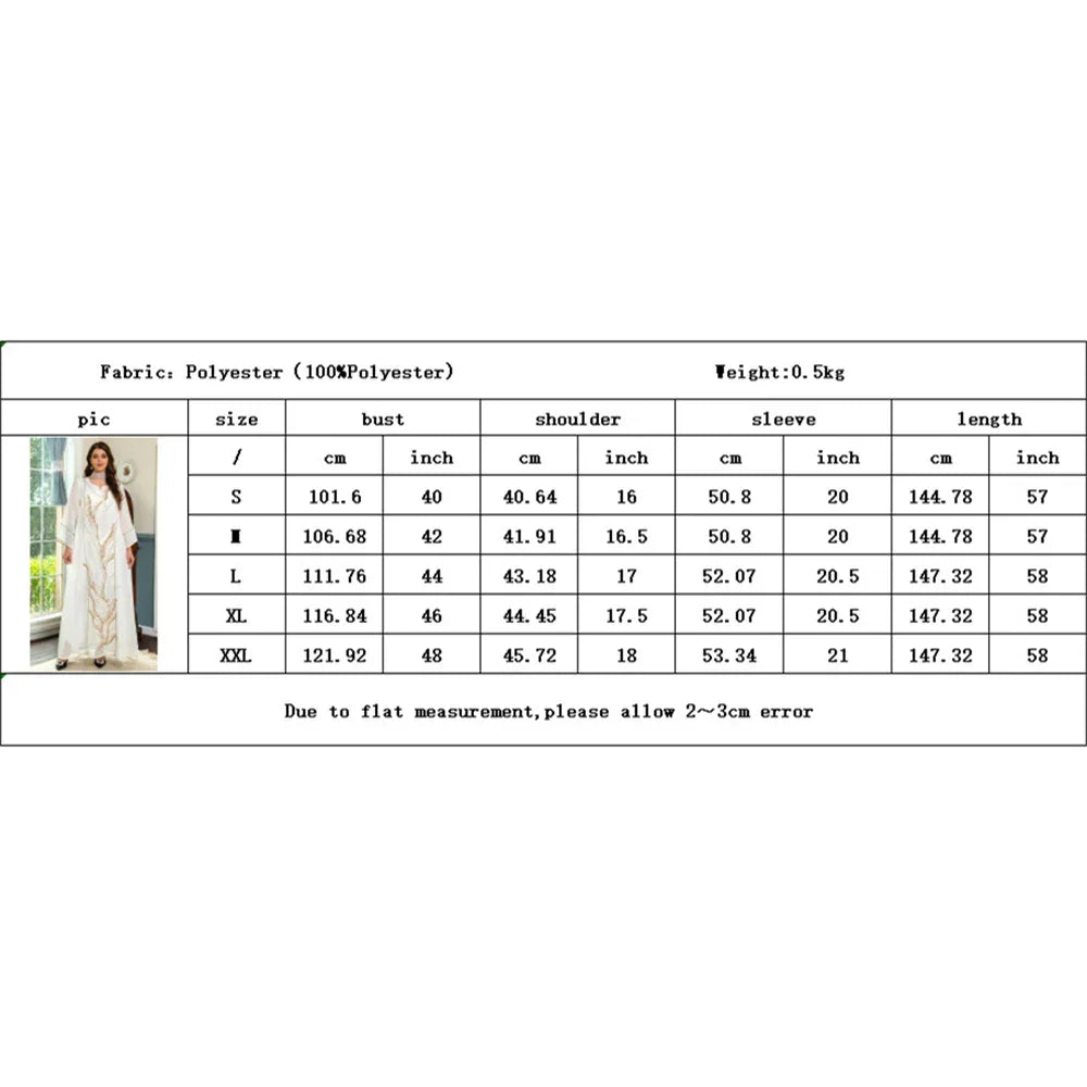Mesh Bead Embroidered Abaya - Palm and Thread