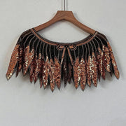 Sequin Bead Sling Slim Fit Straight Tank Top - Palm and Thread