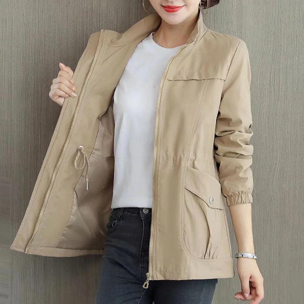 HI-FASHION Double Layer Windbreaker Coat Fashion Plus Size (2XL-4XL) - Palm and Thread