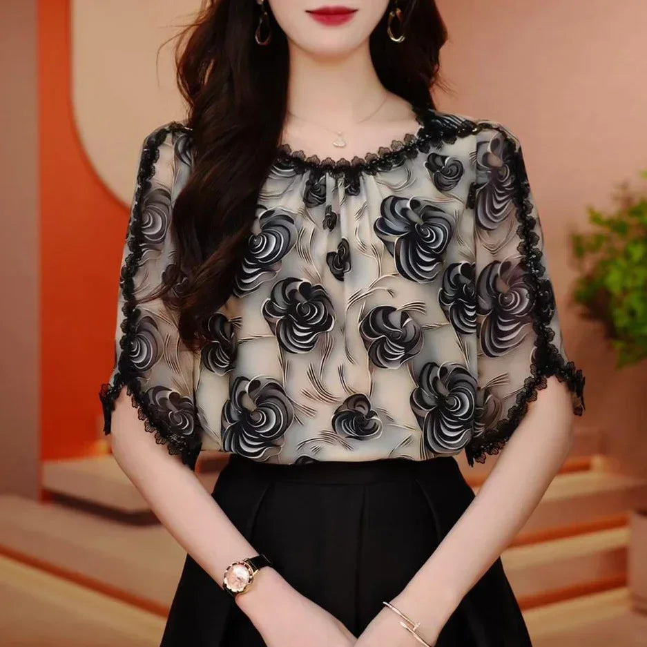 Fashionable Printed Design Versatile Shirt - Palm and Thread