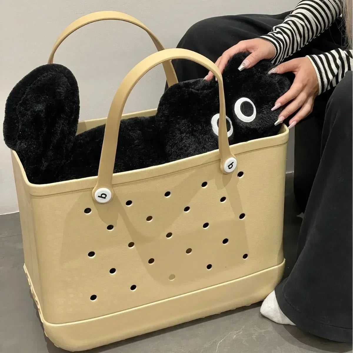 Croc Beach Tote Rubber Waterproof Bag - Palm and Thread