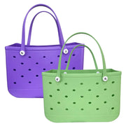 Croc Beach Tote Rubber Waterproof Bag - Palm and Thread