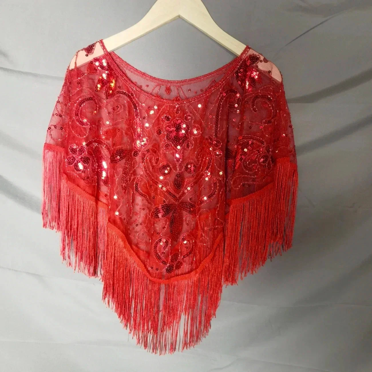 Sequin Bead Sling Slim Fit Straight Tank Top - Palm and Thread
