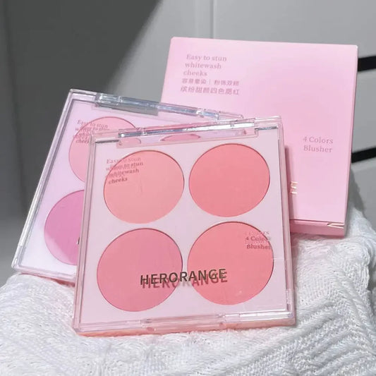 4 Colors Blush Powder Face Makeup Set - Palm and Thread