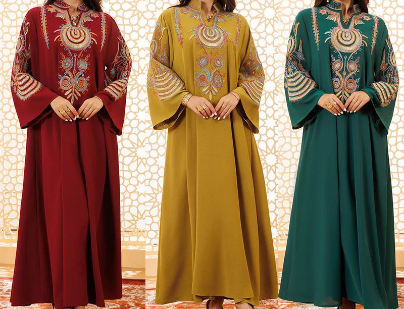 New Embroidery Rope Abaya - Palm and Thread