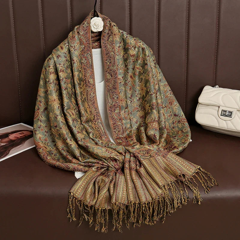 Luxury Brand Cashmere Scarf Printed - Palm and Thread