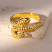 Stainless Steel Angel Feather Ring - Palm and Thread