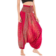 Bohemian High Waist Rayon Harem Baggy Pant - Palm and Thread