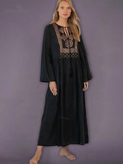 Bohemian Printed Loose Beach Dress - Palm and Thread