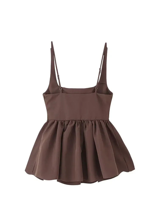 Casual Ladylike Style Sling Top - Palm and Thread