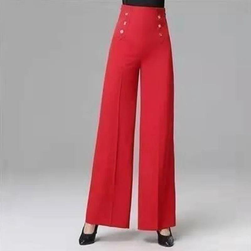 Solid Wide Leg Elegant Pant - Palm and Thread