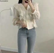 Cute Flare Sleeve shirt top - Palm and Thread