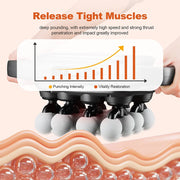 High-Frequency Gun Vibration Body Massage- 16 Head - Palm and Thread