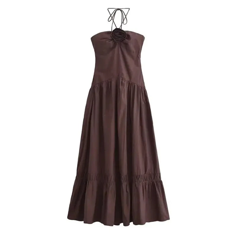New Chic Tube Top Hanging Neck Dress - Palm and Thread