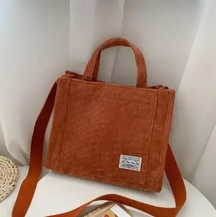 Simple Corduroy HandBag - Palm and Thread