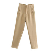 Elegant Solid Pencil Chic Pant - Palm and Thread