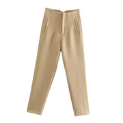 Elegant Solid Pencil Pant - Palm and Thread