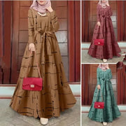 Long Sleeve O Neck Dress - Palm and Thread