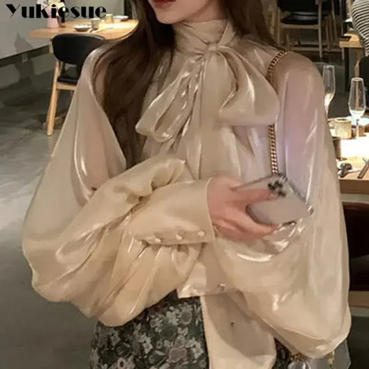 New Lantern Sleeve Stand Collar Top - Palm and Thread