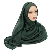 Thin Plain Shawl Soft Viscose Rayon Headscarf - Palm and Thread