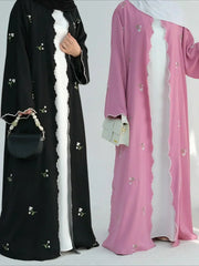 Embroidery Cardigan Abaya Kaftan - Palm and Thread