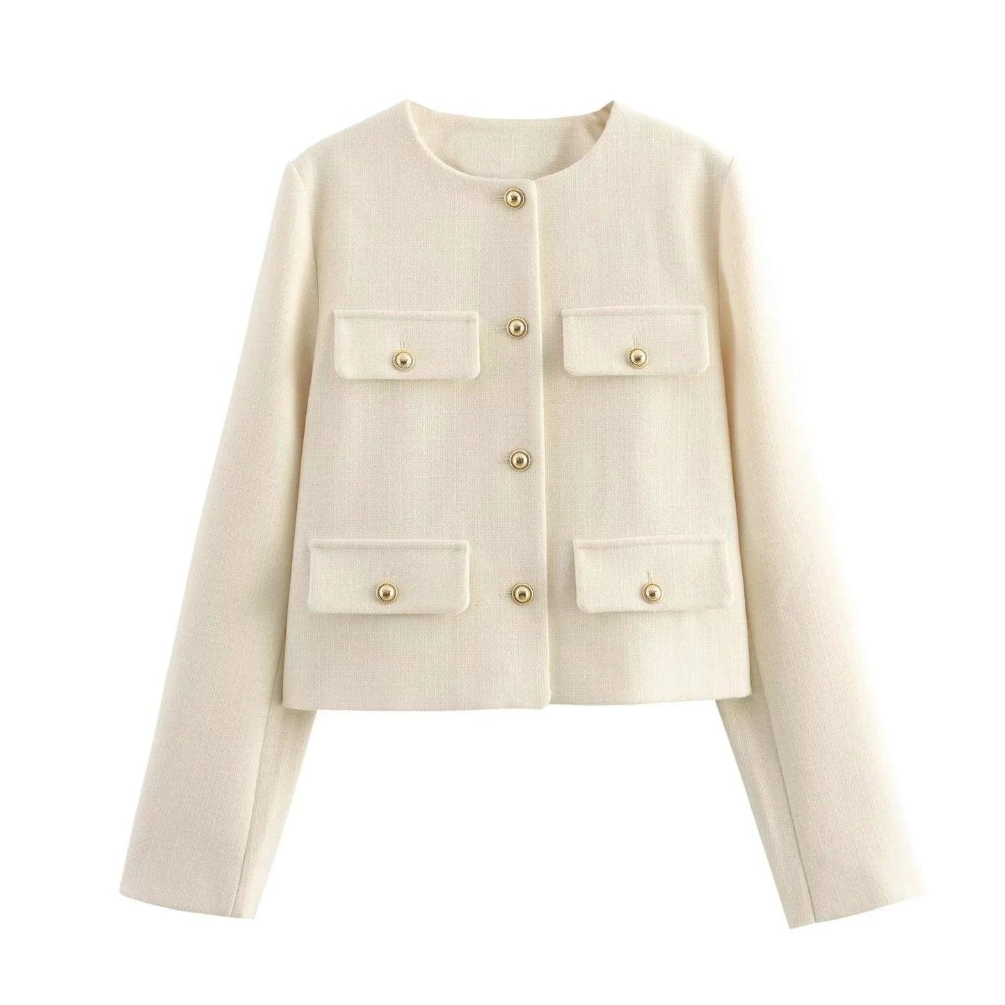 Long Sleeve Cropped Jacket Coat - Palm and Thread