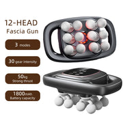 12-Head Fascia Body Massage Gun - Palm and Thread
