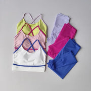 High-Waist Leggings & Sports Gym Bra