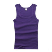 Basic Elastic tank top Pure Cotton Sleeveless t-shirt - Palm and Thread