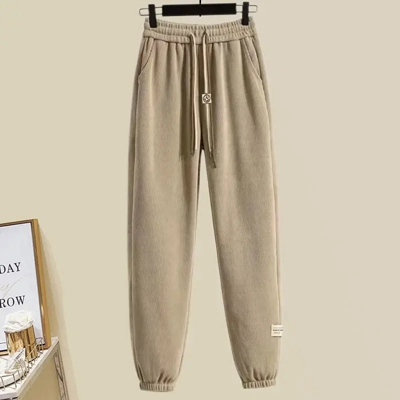 Hooded Print Top Loose Pant Set - Palm and Thread