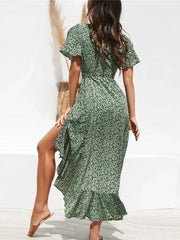 Beach Long Chiffon Dress - Palm and Thread