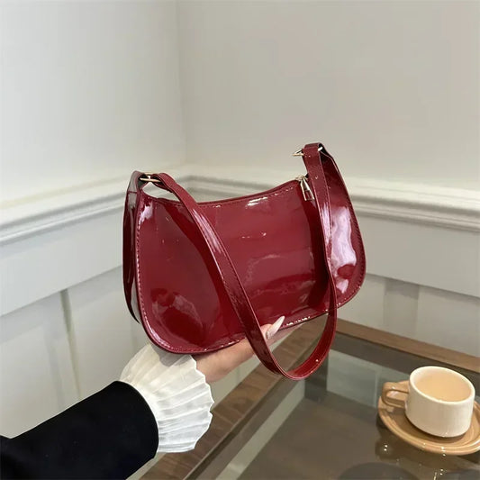 2025 Korean Patent Leather Handbag