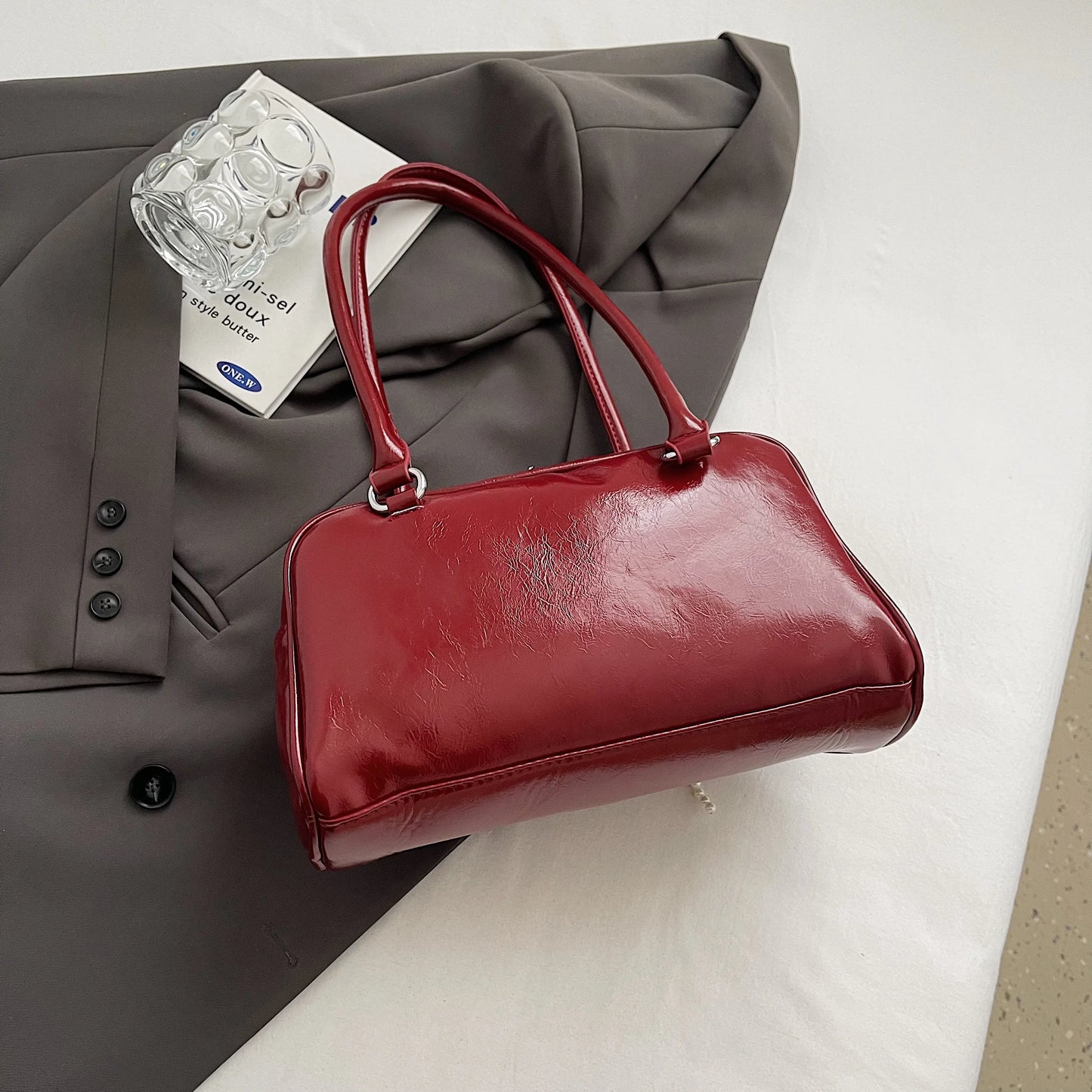 Trendy Bow Underarm Pillow Bag
