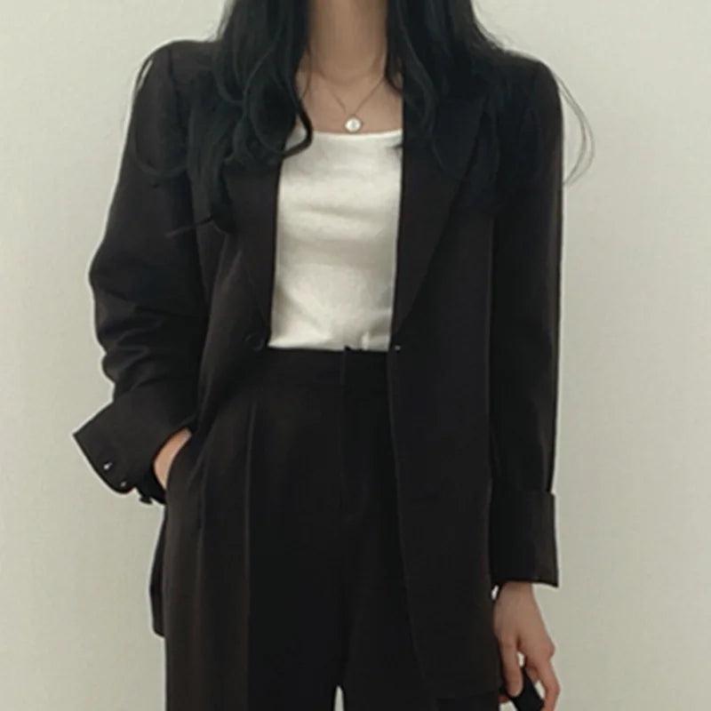 Long Sleeve Blazer + Pant Matching Set - Palm and Thread