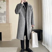 Wool Blend Fashion Long Trench Coat - Palm and Thread