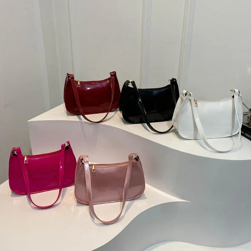 Vintage Patent Leather Shoulder Bag - Palm and Thread