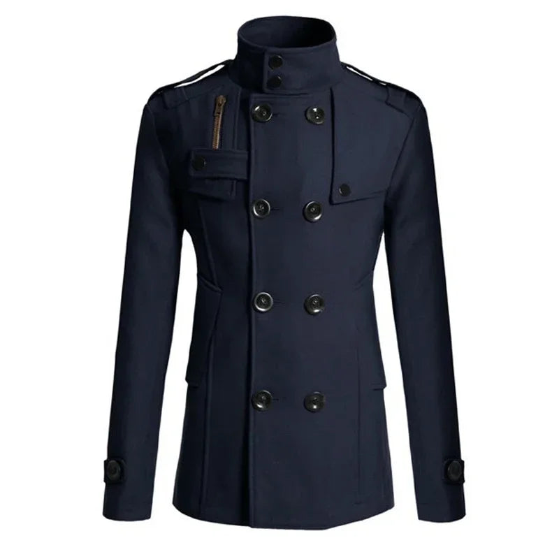 Long Woolen Overcoat