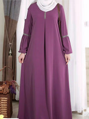 Long Sleeve Maxi Dress Abaya - Palm and Thread