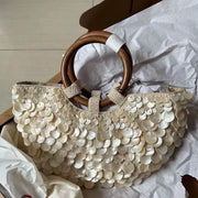 New high-end pure handmade natural shell bag - Palm and Thread