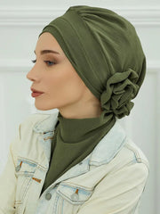 Plain Instant Turban Hat Inner Hijab - Palm and Thread
